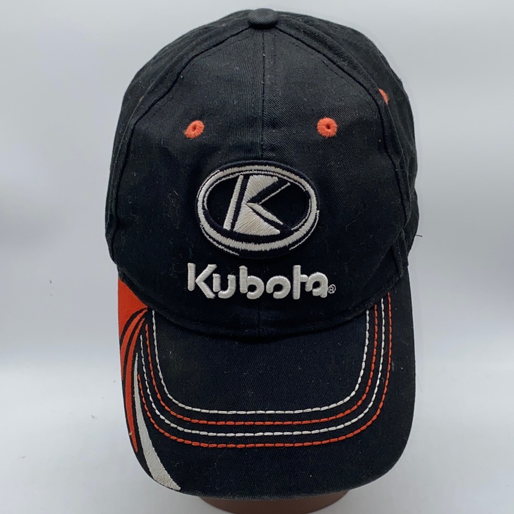 Kubota Tractors Farm Equipment Black and Orange Baseball Cap Hat Choko